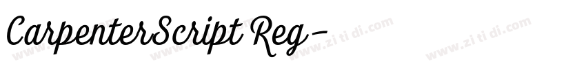CarpenterScript Reg字体转换